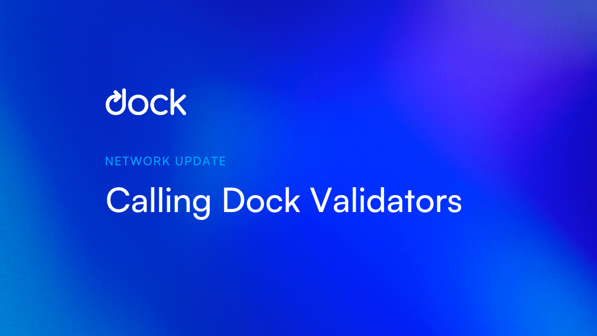 Calling Dock Validators to Vote on the Mainnet Upgrade for the ETH Bridge Launch