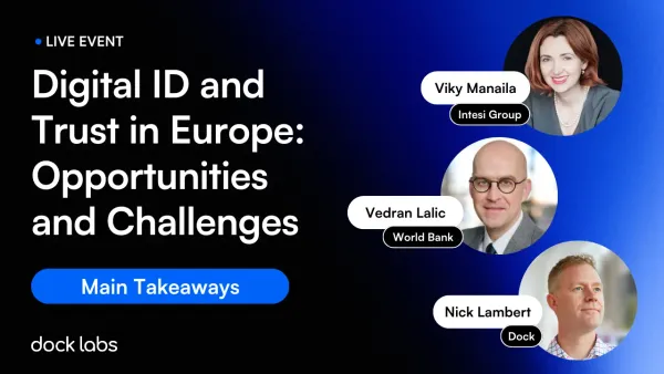 Event Takeaways: Digital ID and Trust in Europe: Opportunities and Challenges